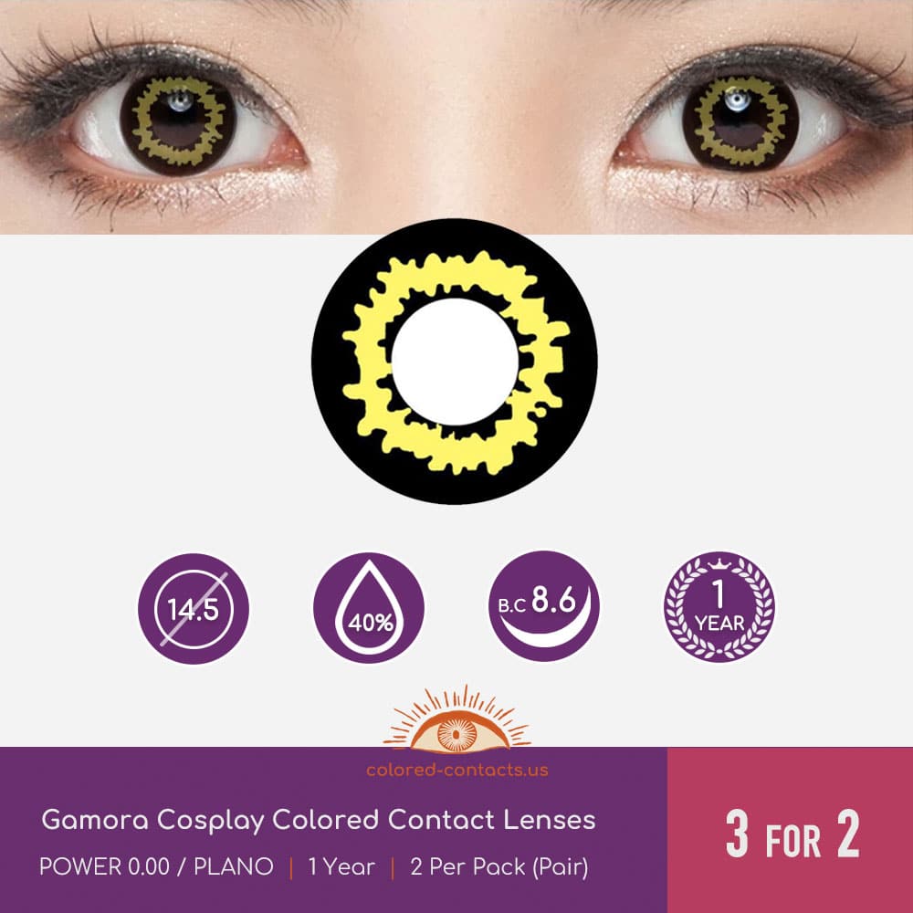 Gamora Cosplay Colored Contact Lenses - thumbnail 3
