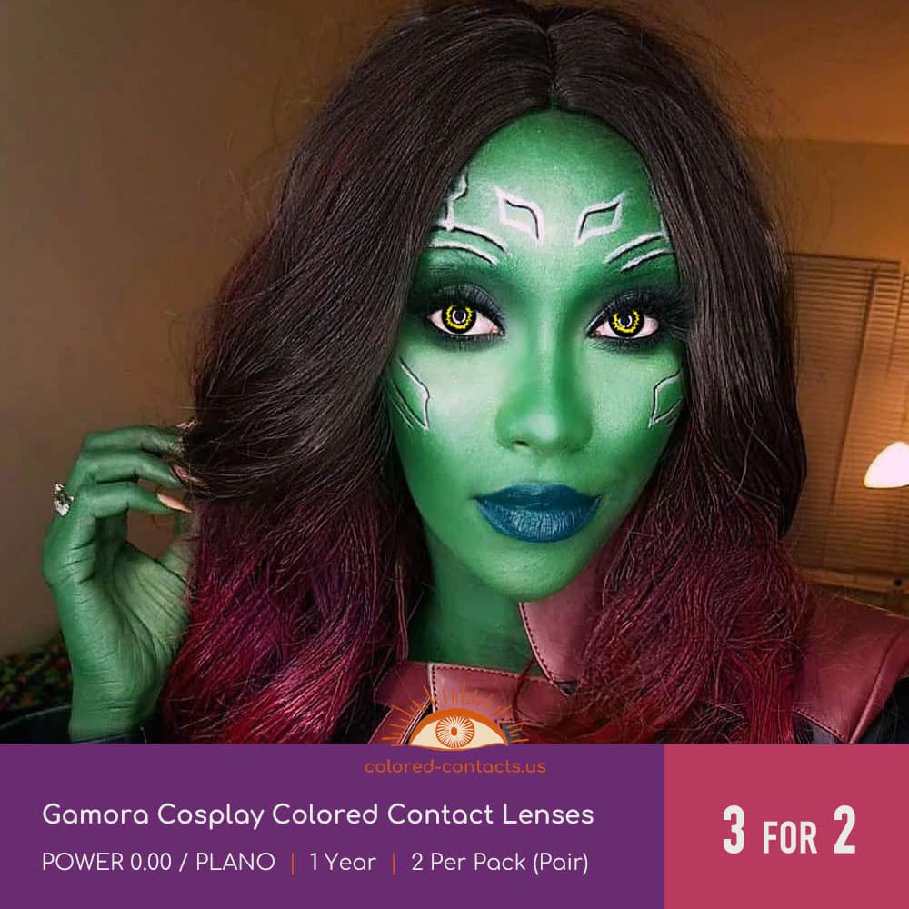 Gamora Cosplay Colored Contact Lenses - thumbnail 2