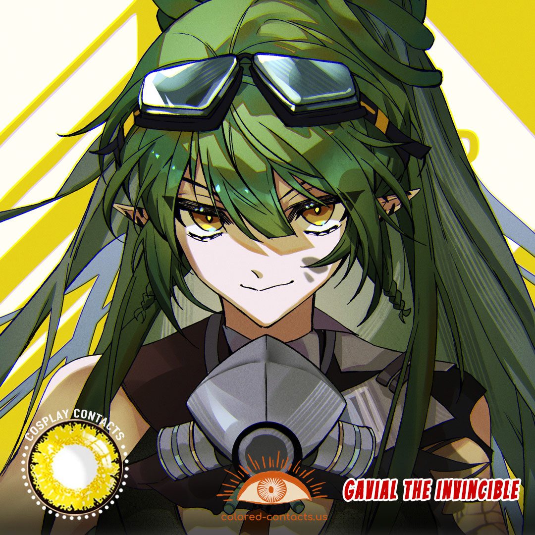 Arknights : Gavial the Invincible Cosplay Contact Lenses - image 1