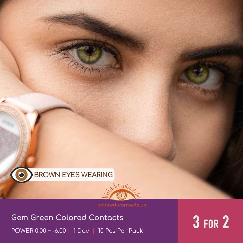 Gem Green Colored Contacts - thumbnail 3