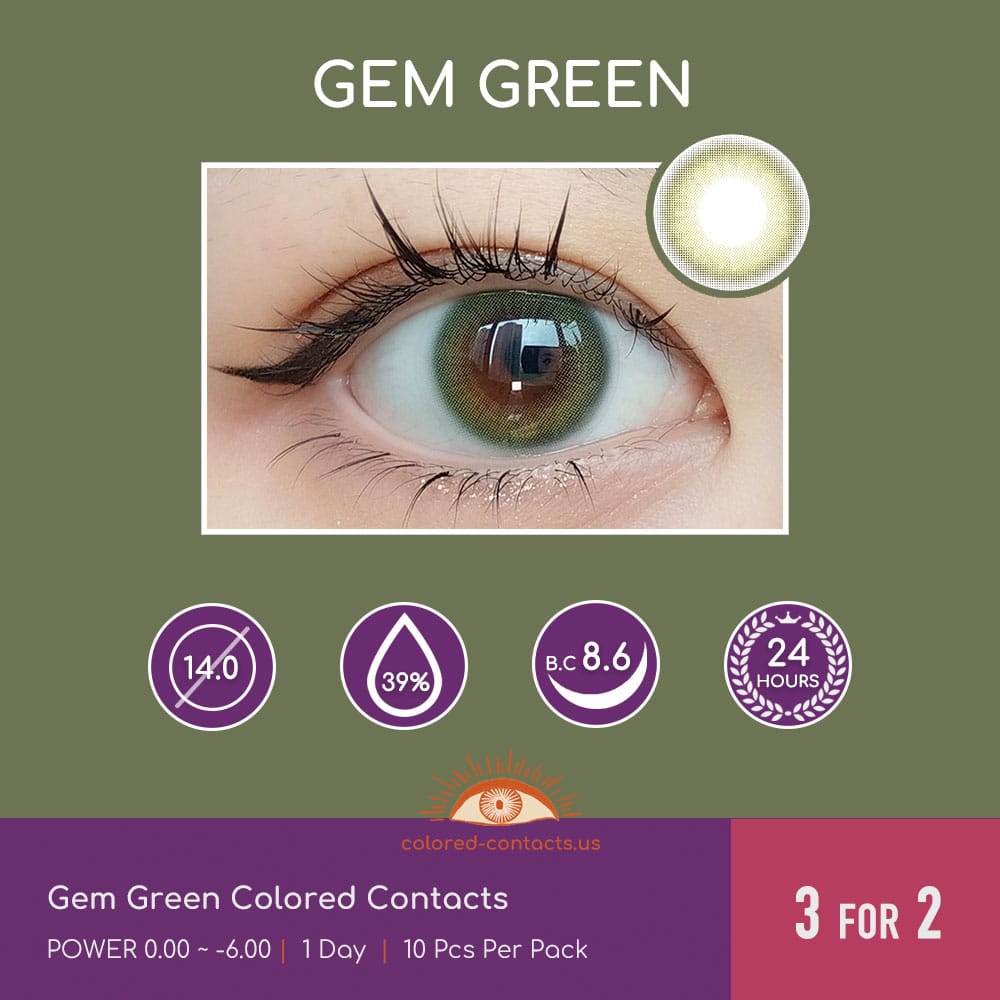 Gem Green Colored Contacts - thumbnail 5