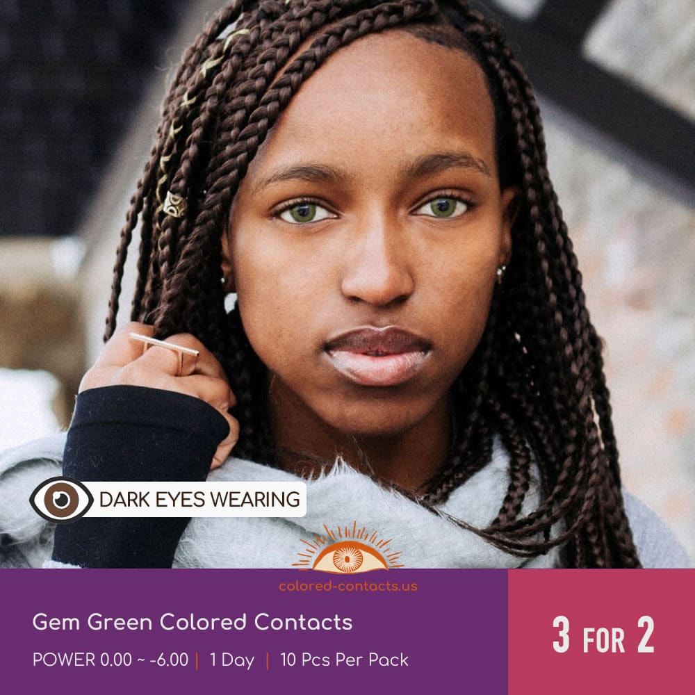 Gem Green Colored Contacts - thumbnail 4