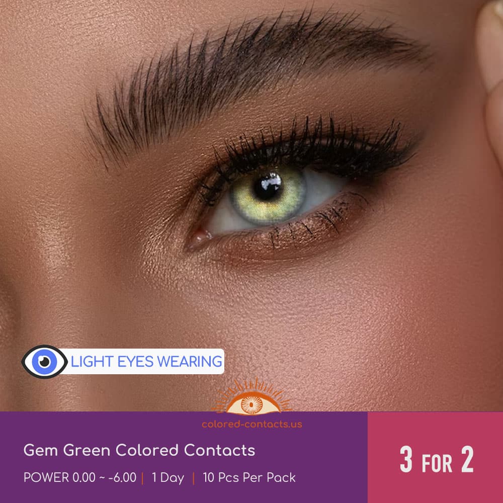 Gem Green Colored Contacts - thumbnail 2