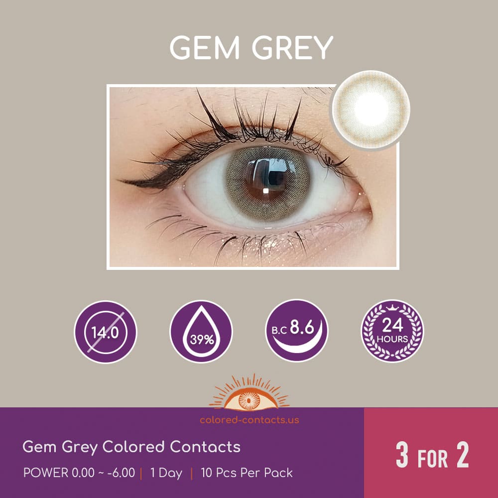 Gem Grey Colored Contacts - thumbnail 5