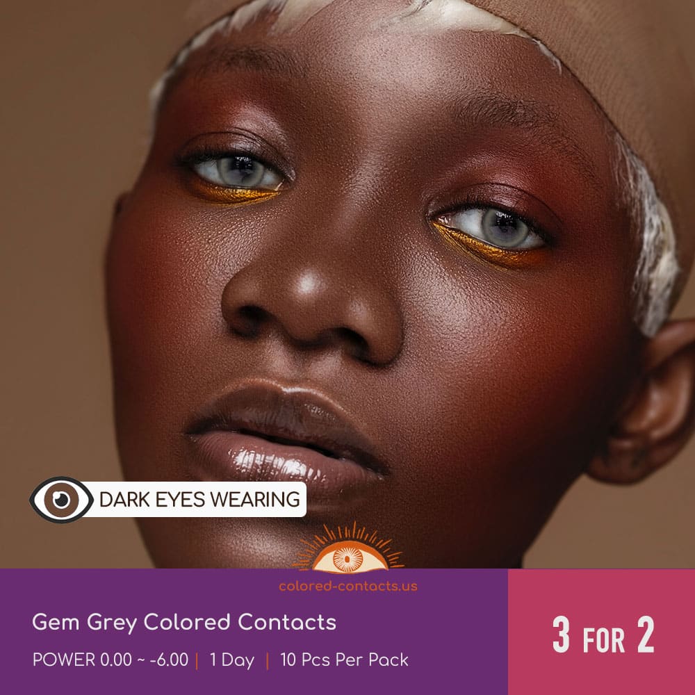 Gem Grey Colored Contacts - thumbnail 3