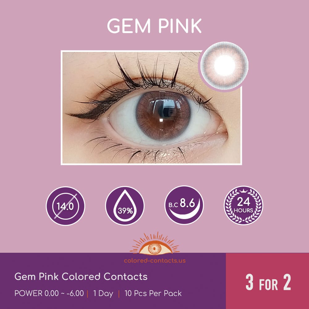Gem Pink Colored Contacts - thumbnail 5