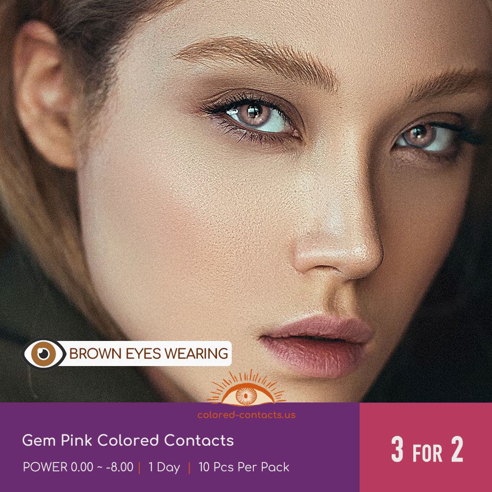 Gem Pink Colored Contacts - thumbnail 4
