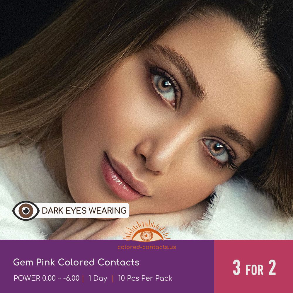 Gem Pink Colored Contacts - thumbnail 3