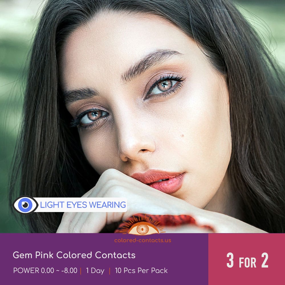 Gem Pink Colored Contacts - thumbnail 2