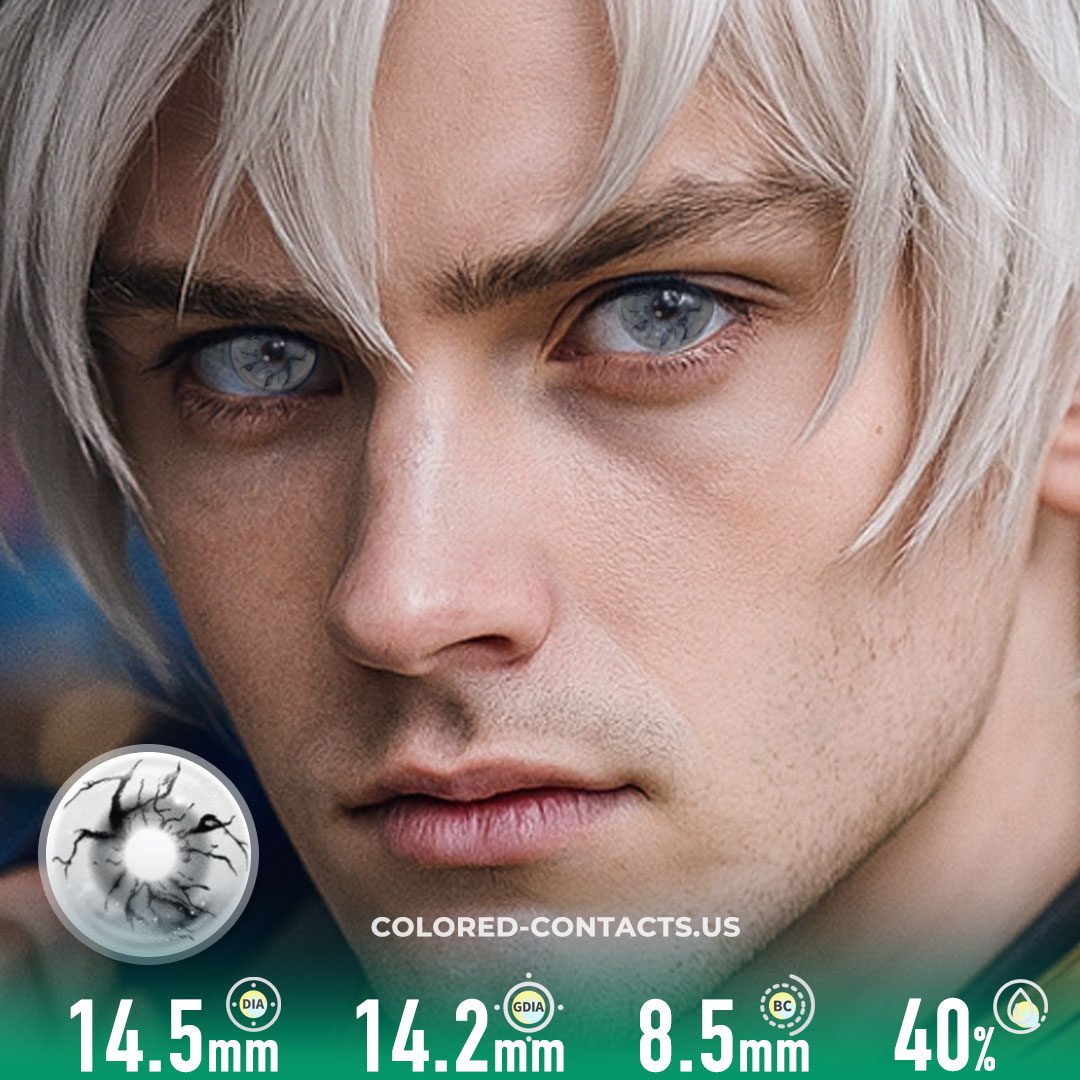 Genetic Invasion White Crazy Lenses | 4-Lens Pack - image 1