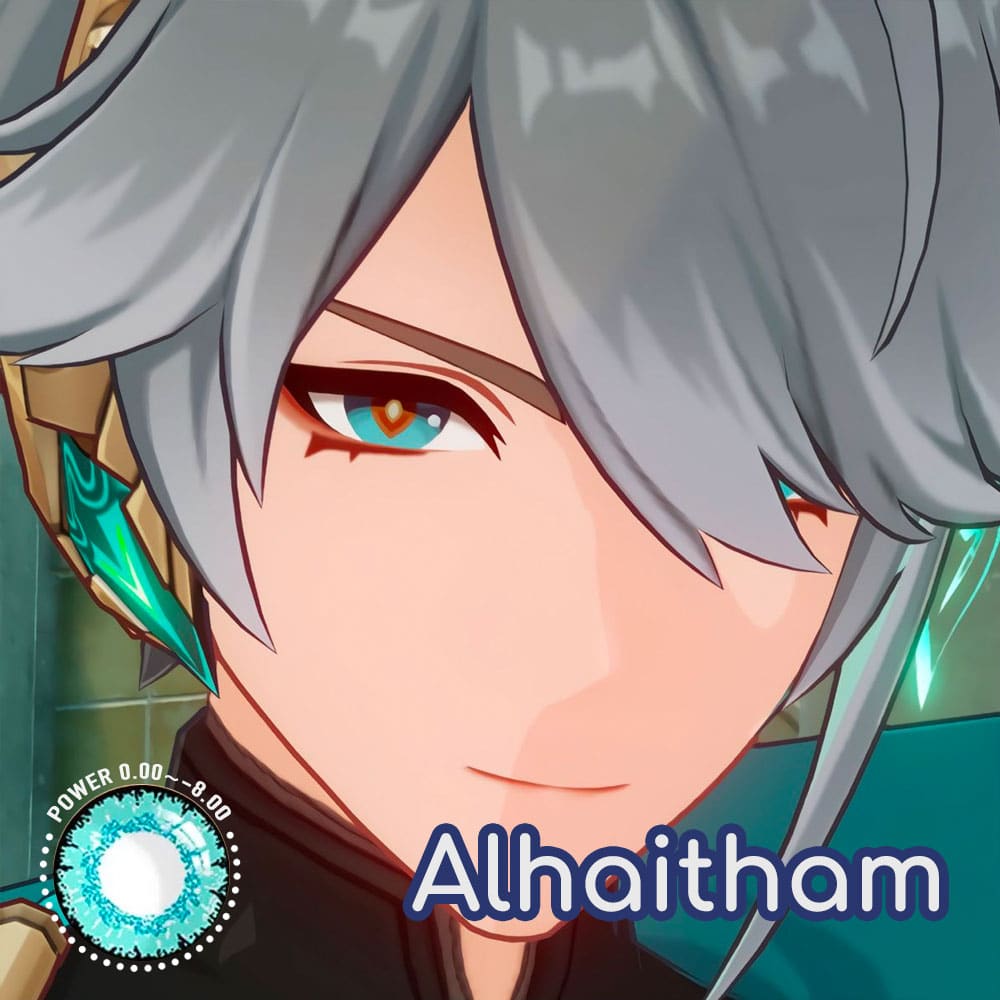 Genshin Impact Alhaitham Cosplay Contact Lenses - thumbnail 4