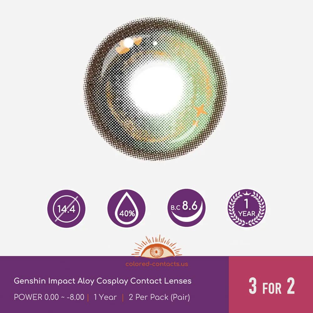 Genshin Impact Aloy Cosplay Contact Lenses - thumbnail 3