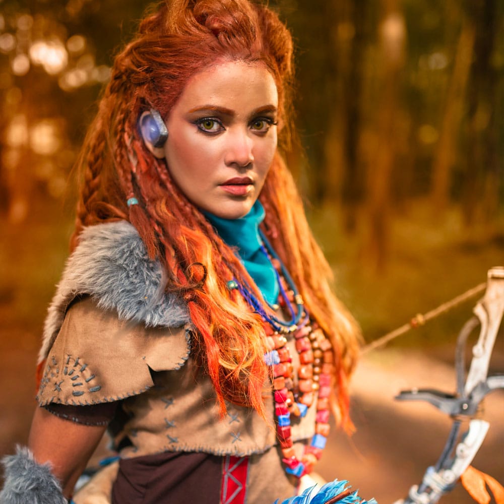 Genshin Impact Aloy Cosplay Contact Lenses - thumbnail 4