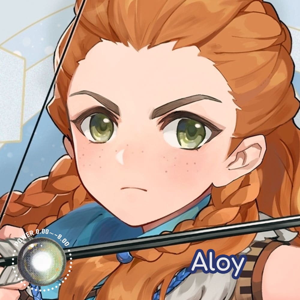 Genshin Impact Aloy Cosplay Contact Lenses - image 1