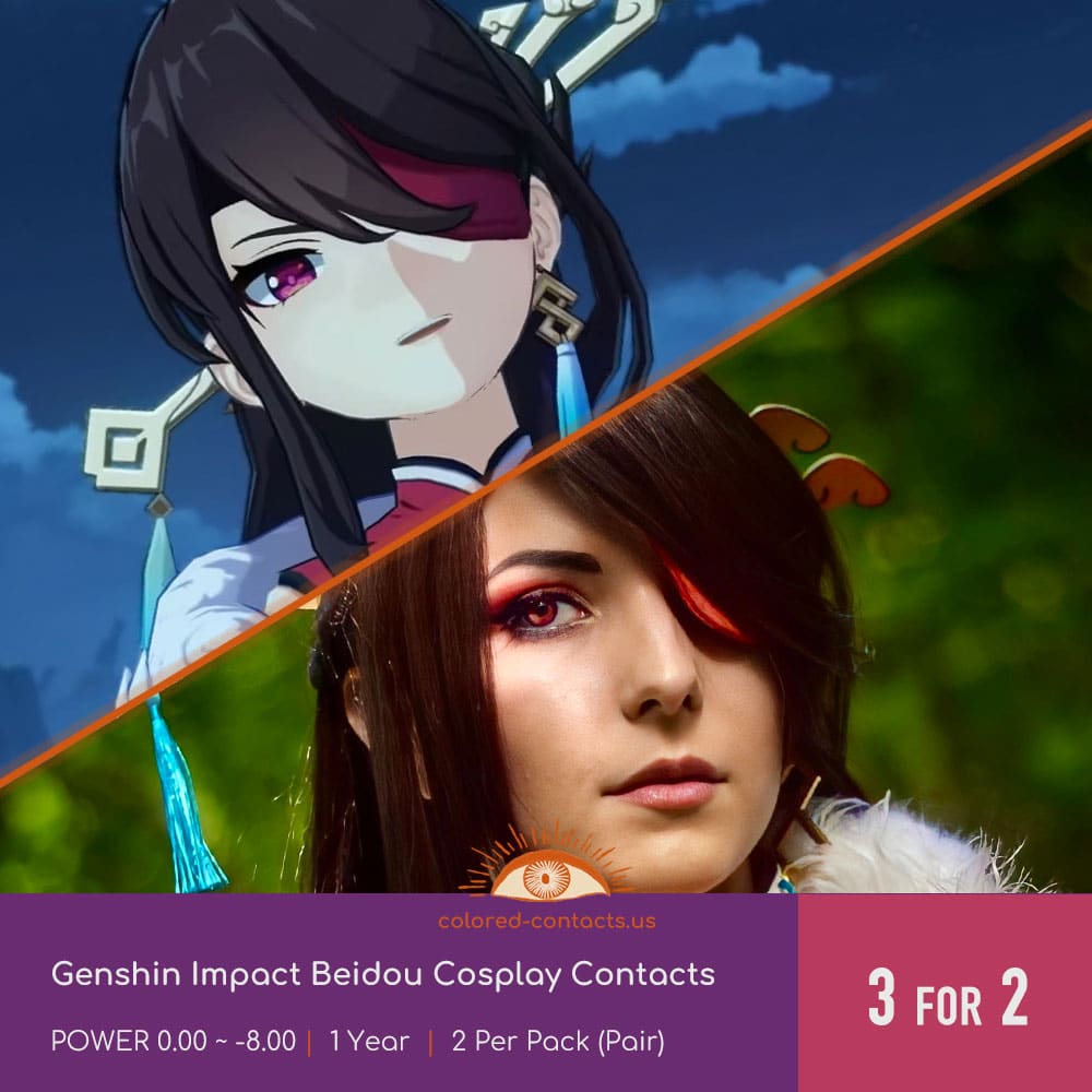 Genshin Impact Beidou Cosplay Contacts - thumbnail 6