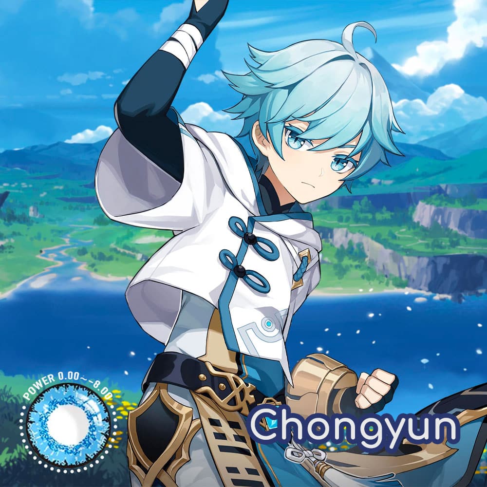 Genshin Impact Chongyun Cosplay Contact Lenses - thumbnail 5