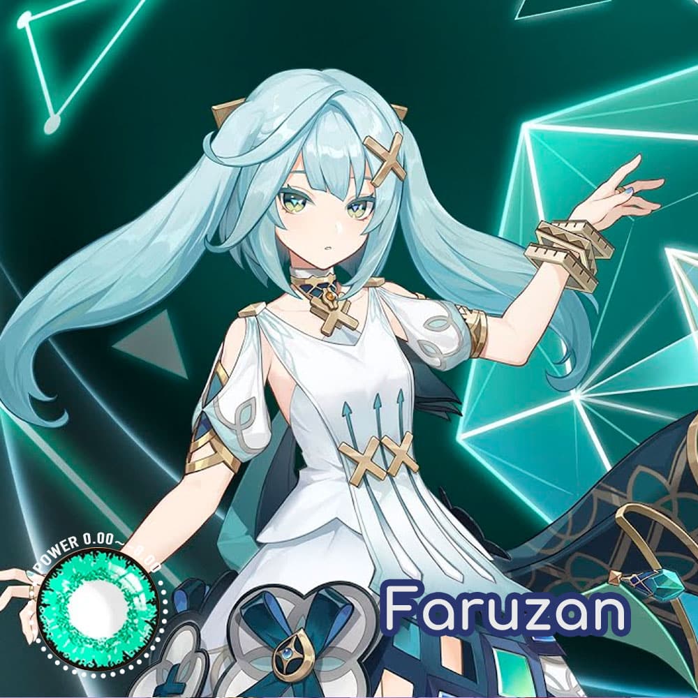 Genshin Impact Faruzan Cosplay Contact Lenses - image 1