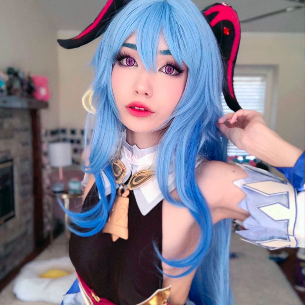 Genshin Impact Ganyu Cosplay Contact Lenses - thumbnail 3