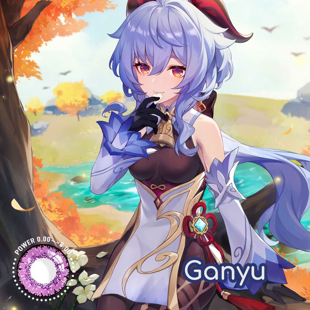 Genshin Impact Ganyu Cosplay Contact Lenses - image 1