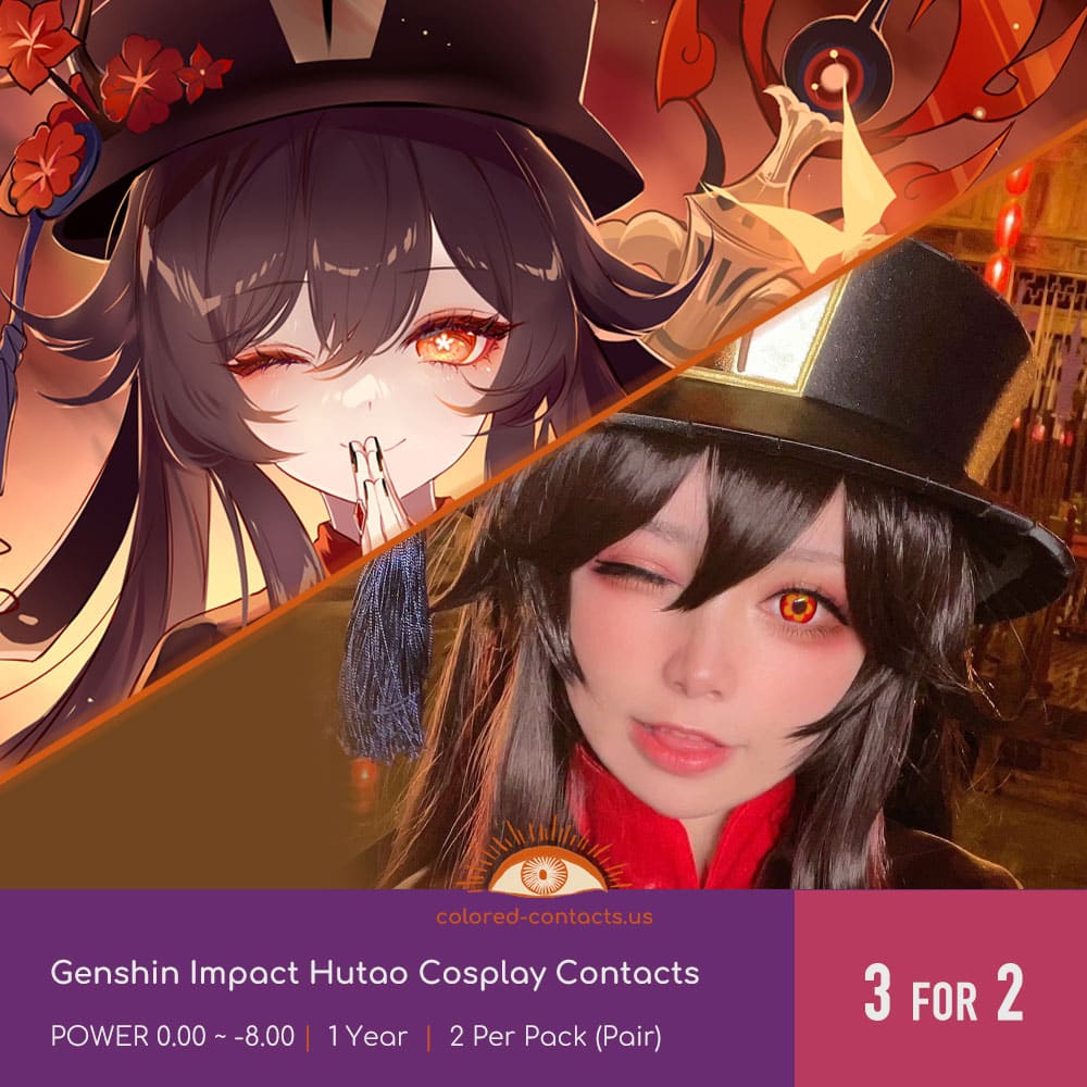 Genshin Impact Hutao Cosplay Contacts - thumbnail 3