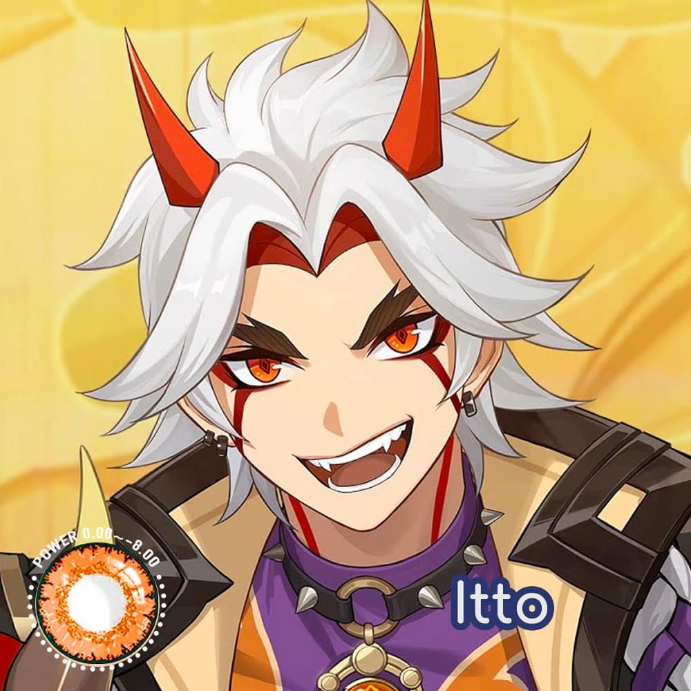 Genshin Impact Itto Cosplay Contact Lenses - image 1