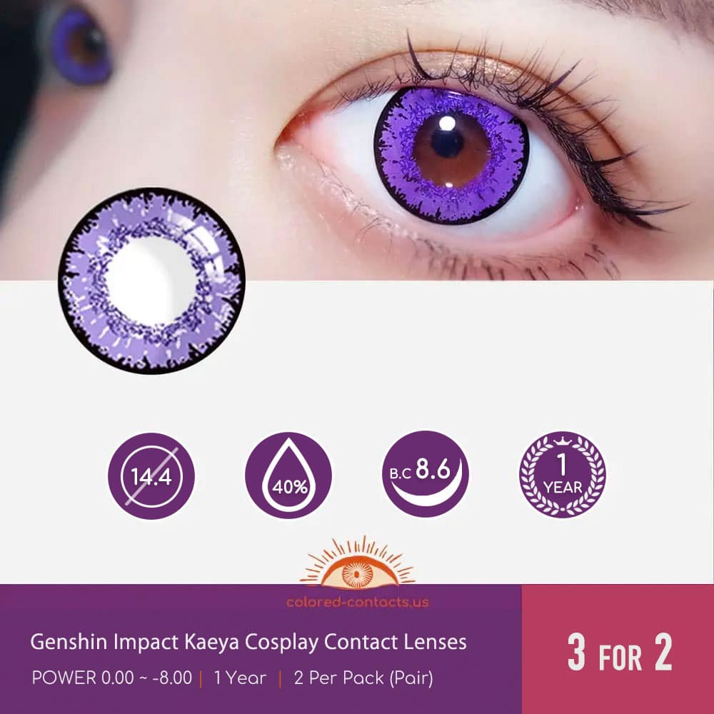 Genshin Impact Kaeya Cosplay Contact Lenses - thumbnail 4