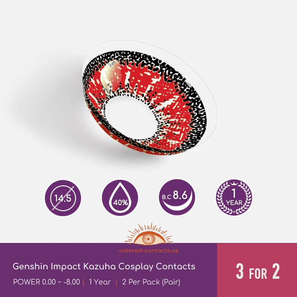 Genshin Impact Kazuha Cosplay Contacts - thumbnail 4