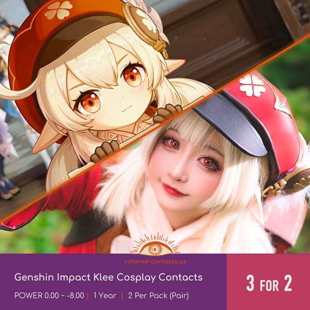 Genshin Impact Klee Cosplay Contacts - thumbnail 3