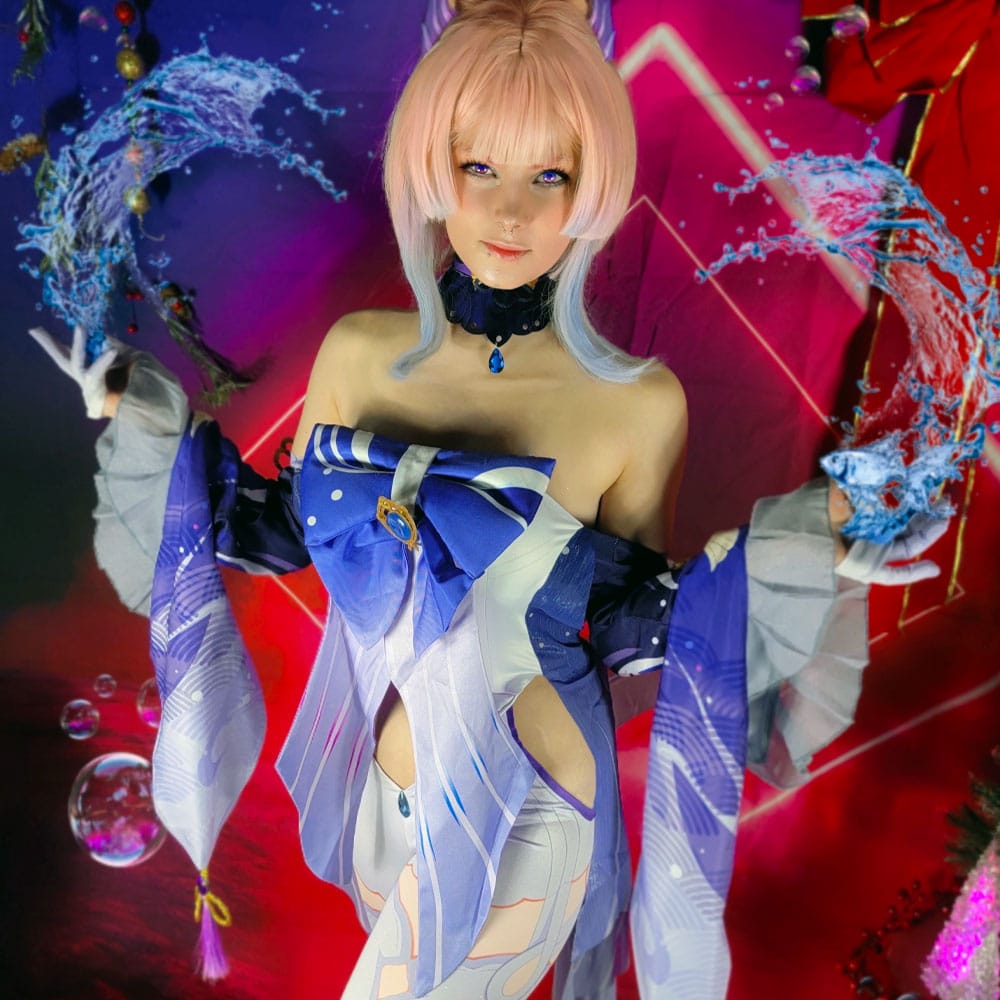 Genshin Impact Kokomi Cosplay Contact Lenses - thumbnail 3