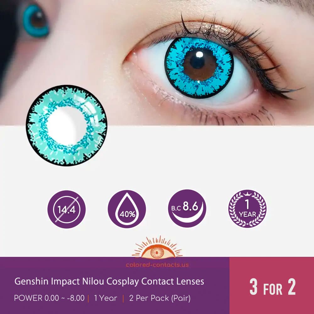 Genshin Impact Nilou Cosplay Contact Lenses - thumbnail 4