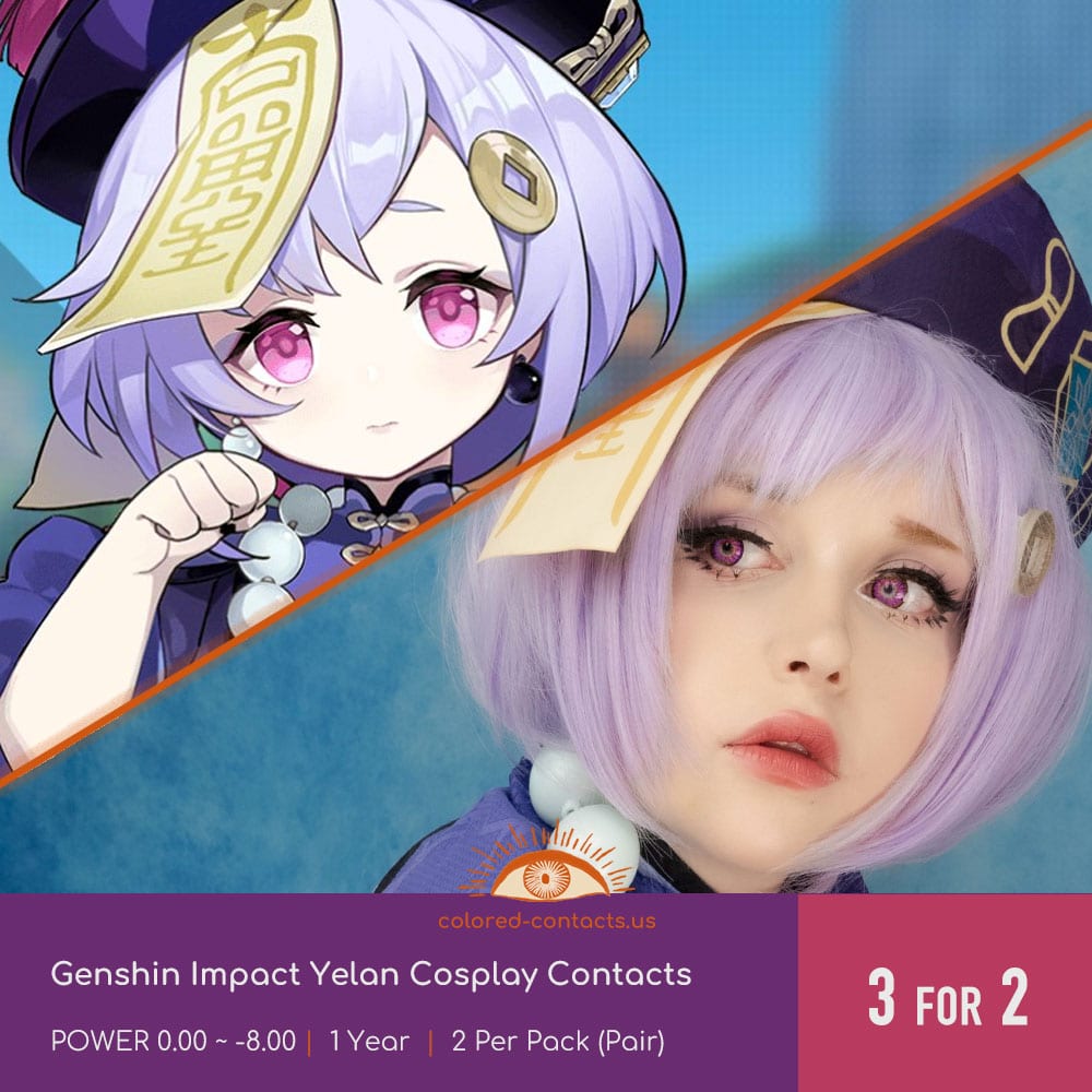 Genshin Impact Qiqi Cosplay Contacts - thumbnail 3