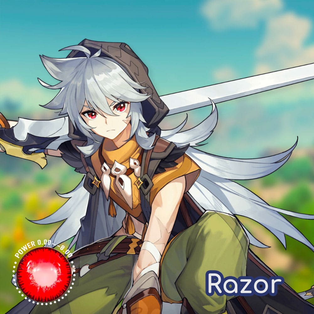 Genshin Impact Razor Cosplay Contact Lenses - image 1