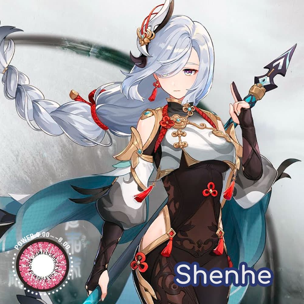 Genshin Impact Shenhe Cosplay Contact Lenses - image 1