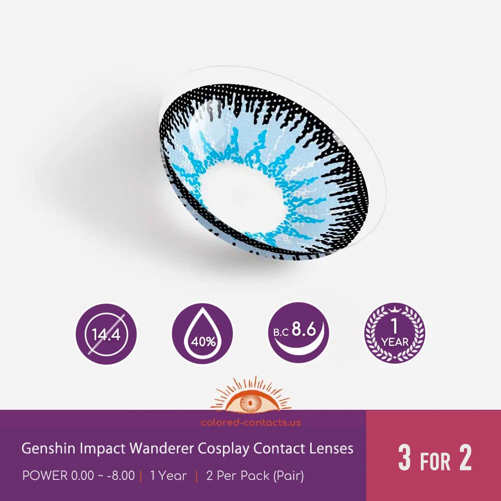 Genshin Impact Wanderer Cosplay Contact Lenses - thumbnail 4