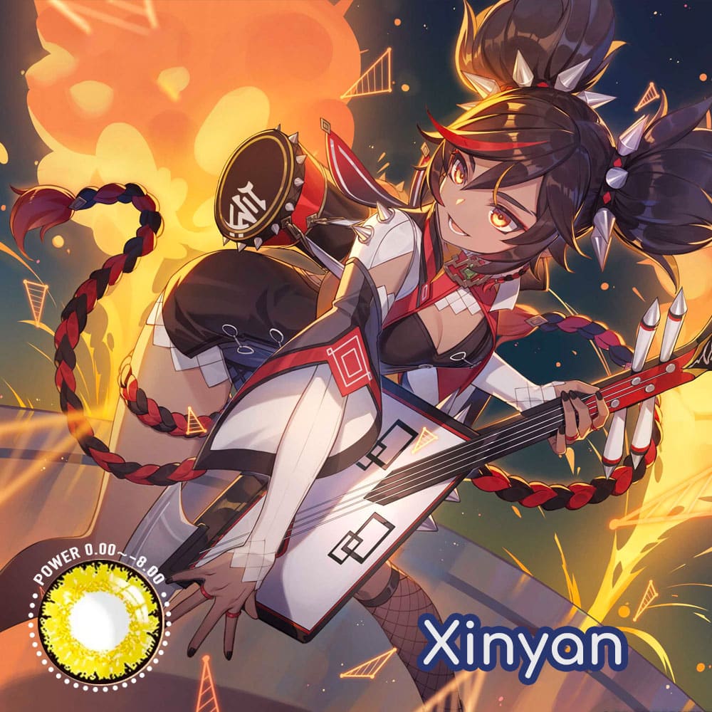 Genshin Impact Xinyan Cosplay Contact Lenses - image 1