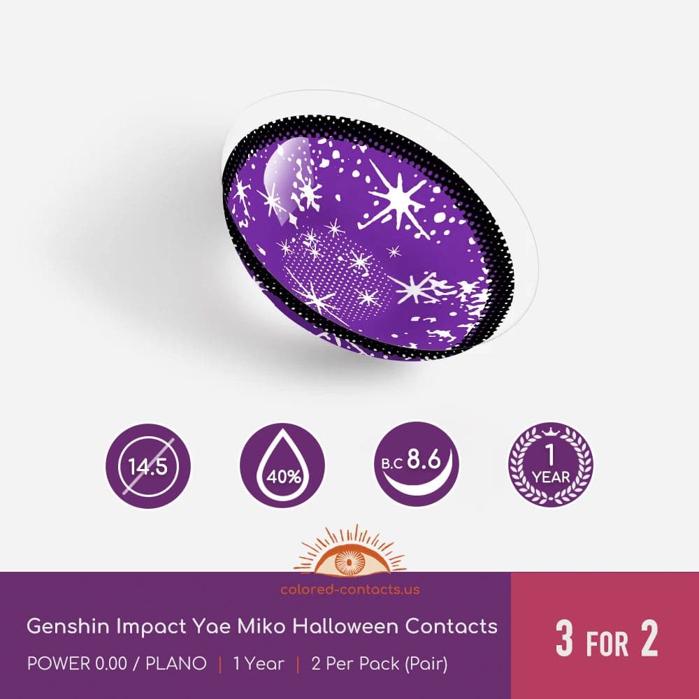 Genshin Impact Yae Miko Halloween Contacts - thumbnail 4