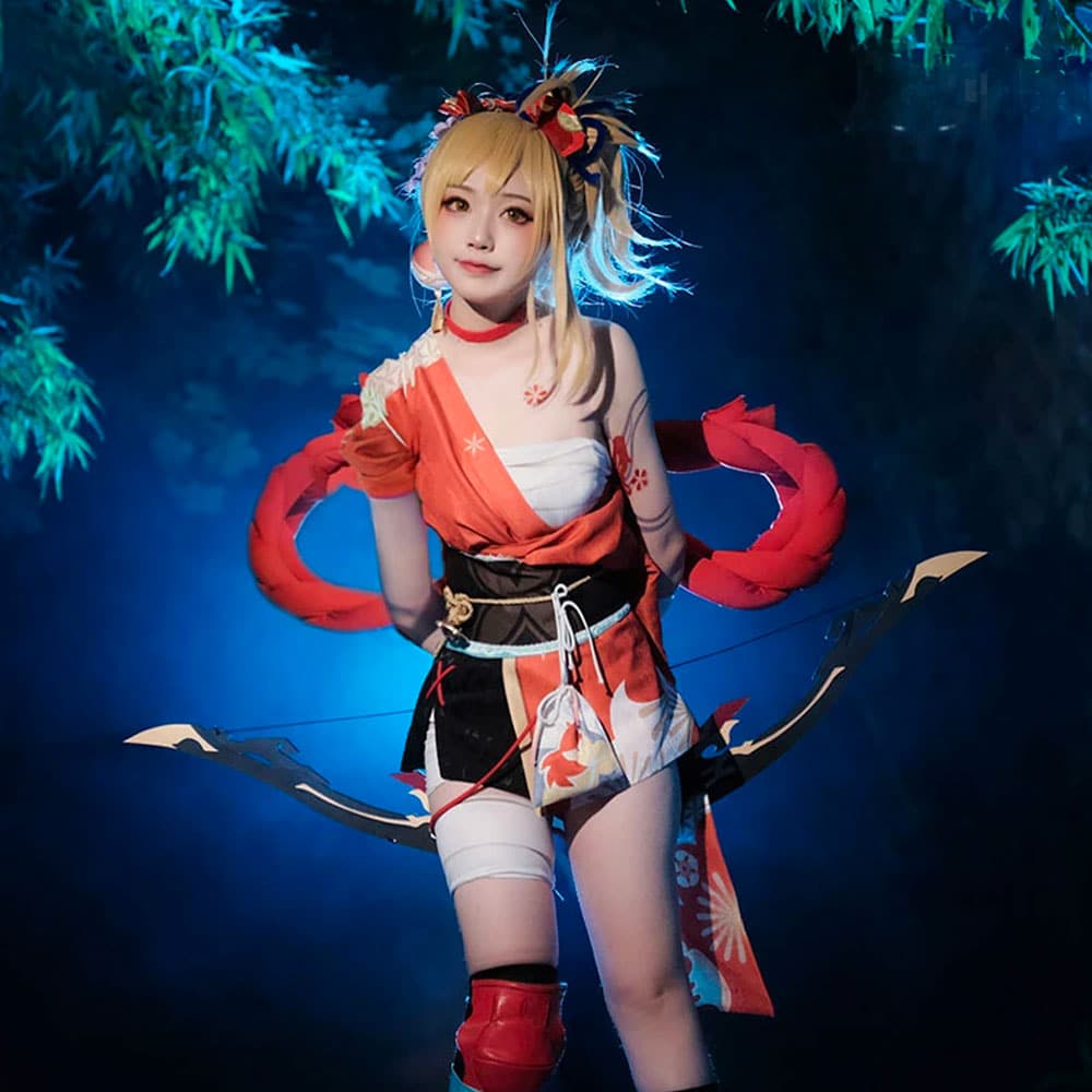 Genshin Impact Yoimiya Cosplay Contact Lenses - thumbnail 3