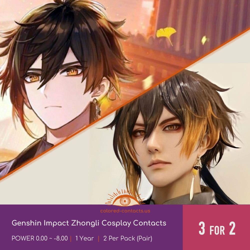 Genshin Impact Zhongli Cosplay Contacts - thumbnail 4