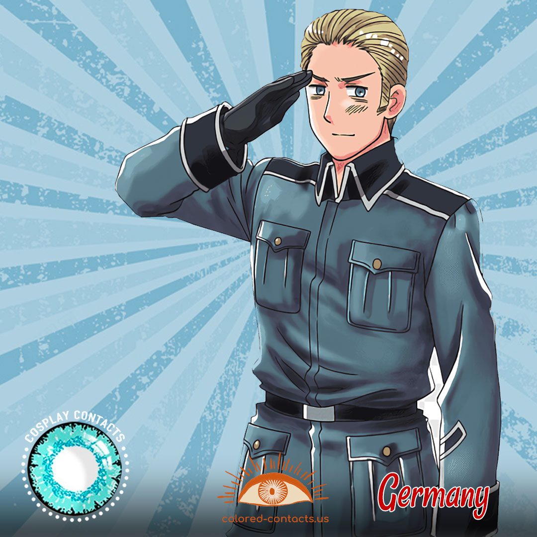 Hetalia: Axis Powers - Germany Cosplay Contact Lenses - image 1