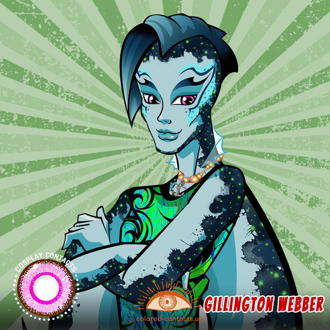 Monster High : Gillington Webber Cosplay Contact Lenses - image 1
