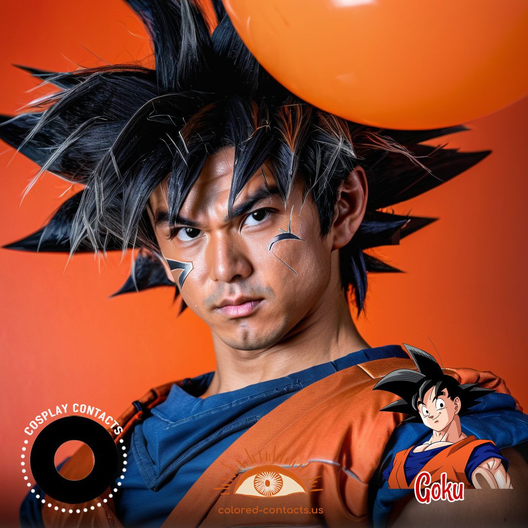 Dragon Ball: Goku Cosplay Contact Lenses - image 1