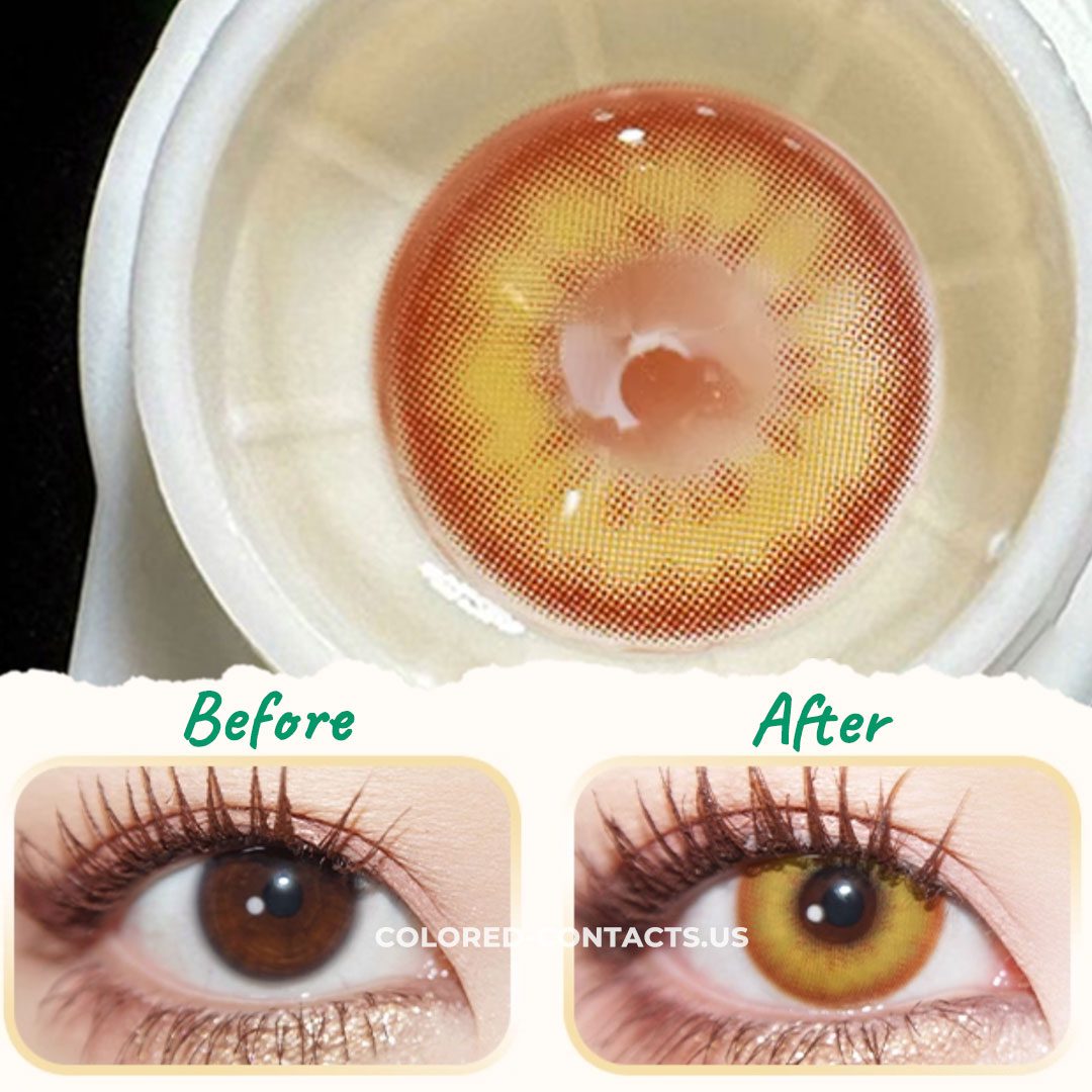 Golden Amber Contact Lenses | 4-Lens Pack - thumbnail 2