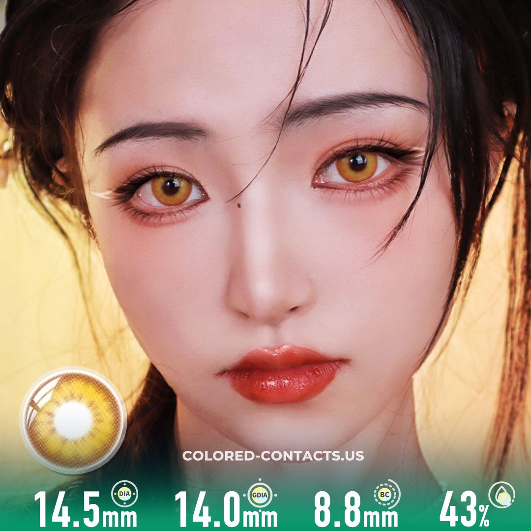 Golden Amber Contact Lenses | 4-Lens Pack - image 1