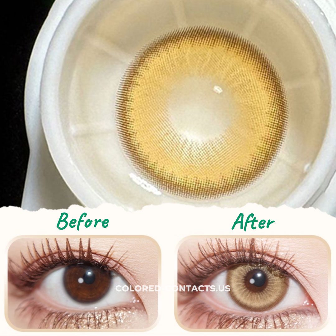 Golden Haze Contact Lenses | 4-Lens Pack - thumbnail 2
