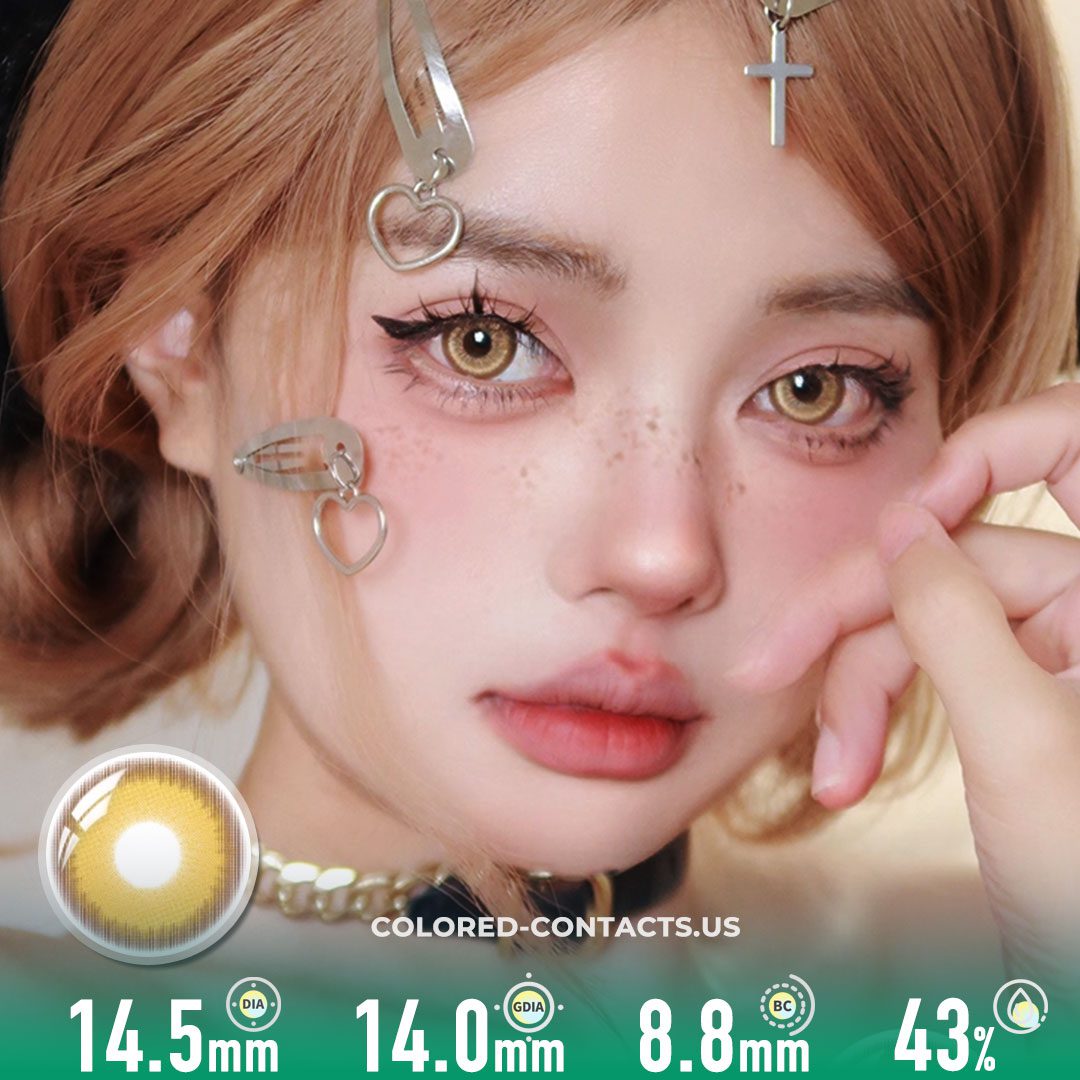 Golden Haze Contact Lenses | 4-Lens Pack - image 1