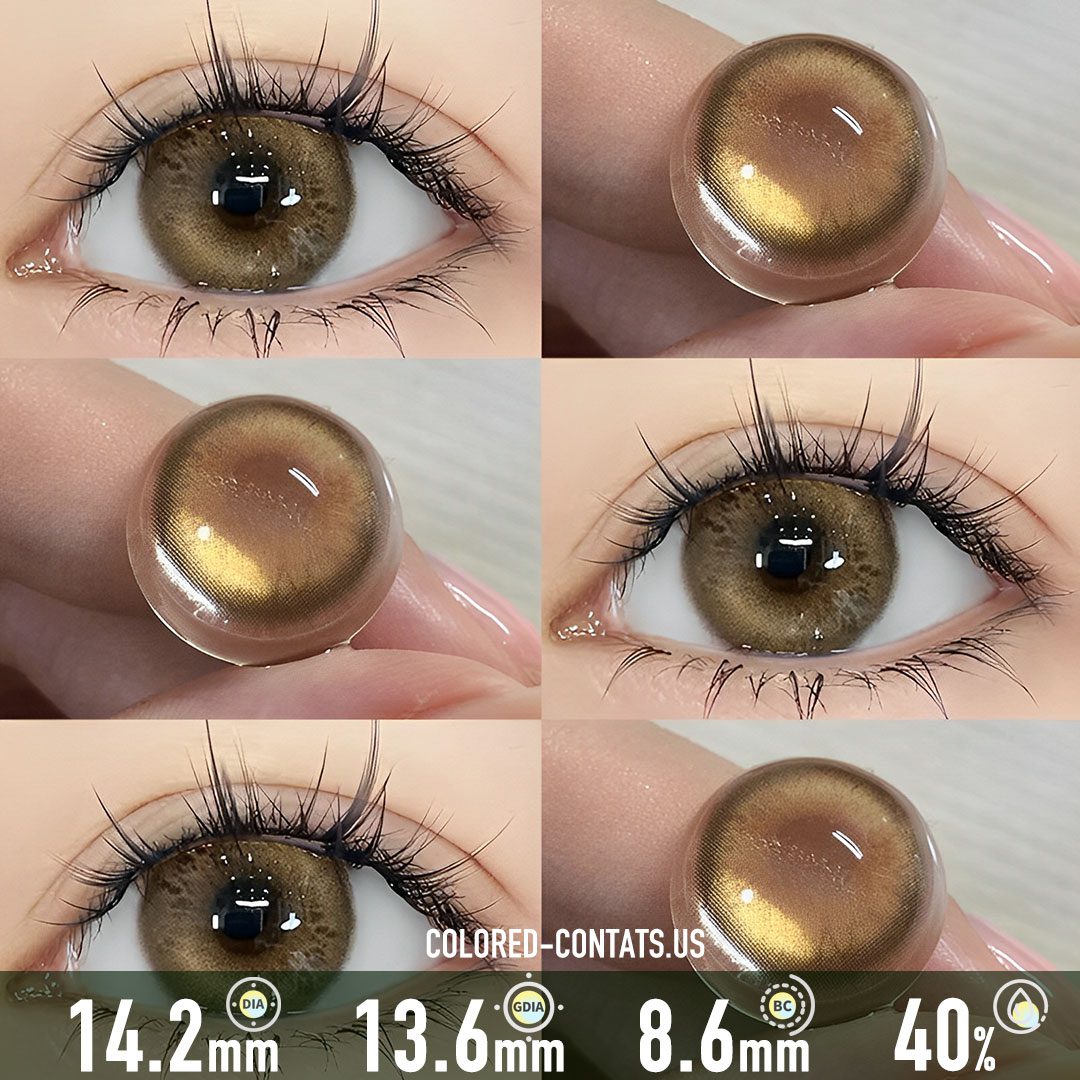 Golden Honey Amber Elite Contact Lenses - image 1