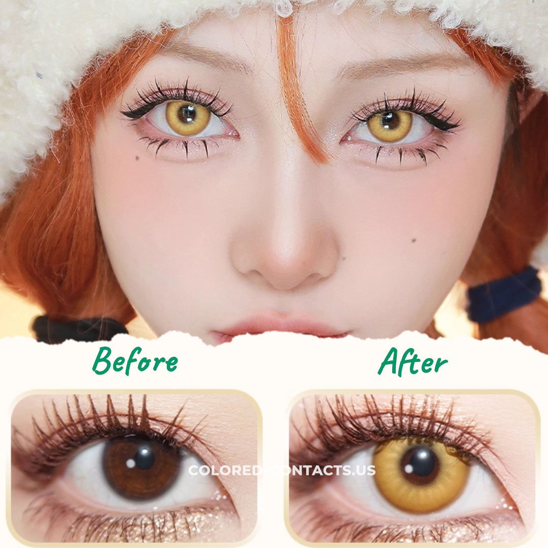 Golden Sunset Glow Contact Lenses | 4-Lens Pack - thumbnail 2