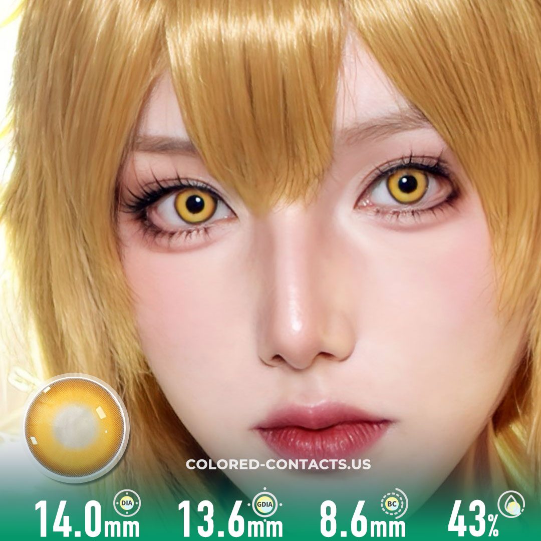 Golden Sunset Glow Contact Lenses | 4-Lens Pack - image 1