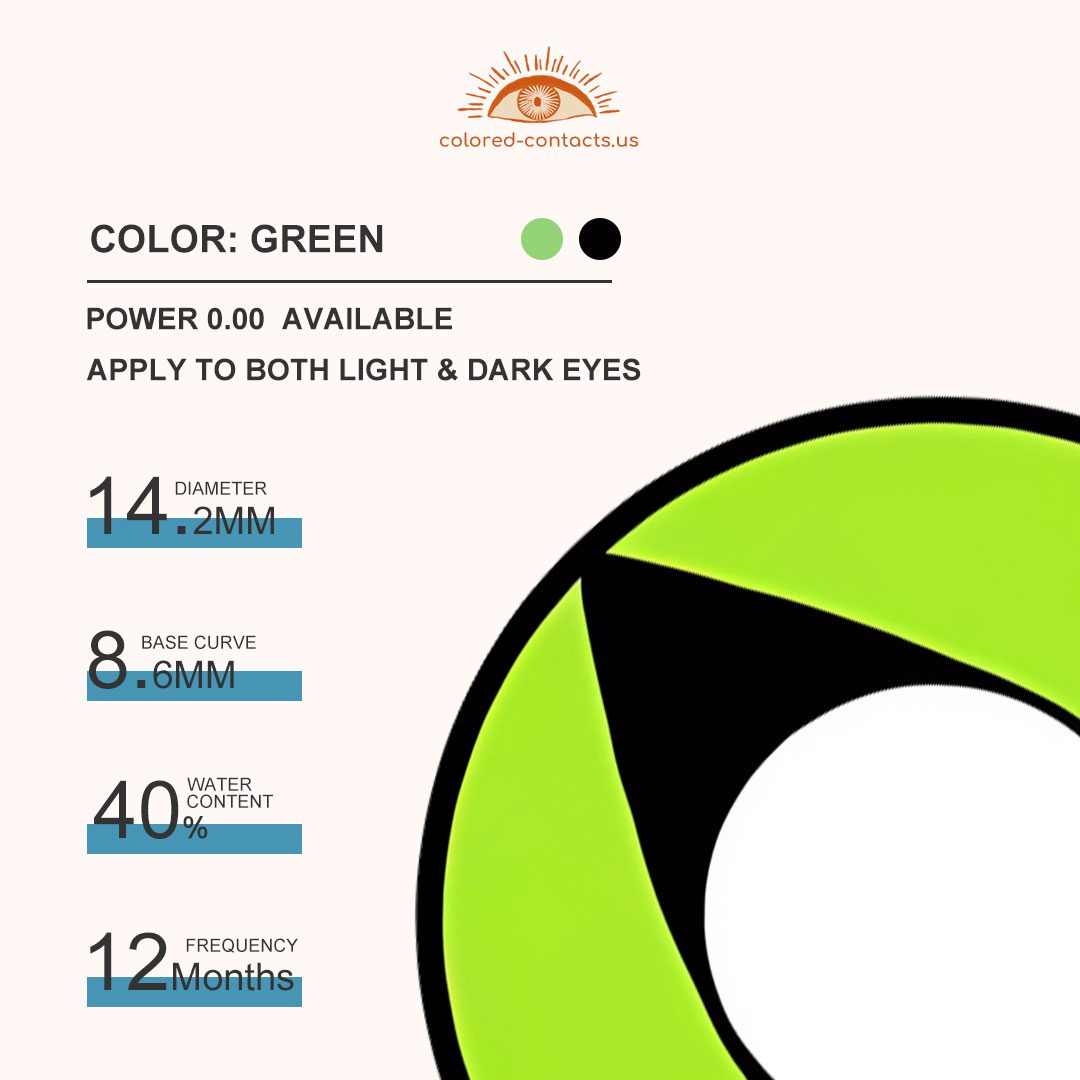 Green Cat Eye Contacts - thumbnail 3