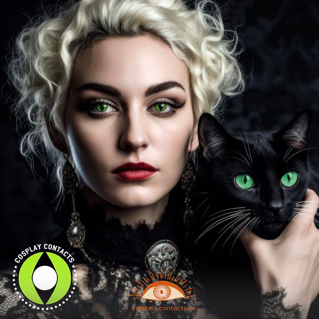 Green Cat Eye Contacts - image 1